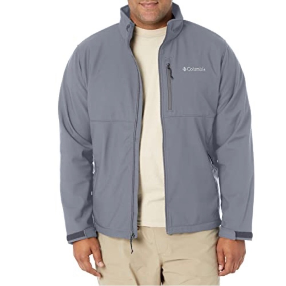 Columbia Men's Ascender Softshell Front-Zip Jacket in Graphite grey size 3X NEW